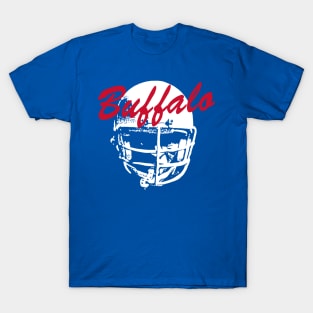 Buffalo Old School Football (Blue) T-Shirt